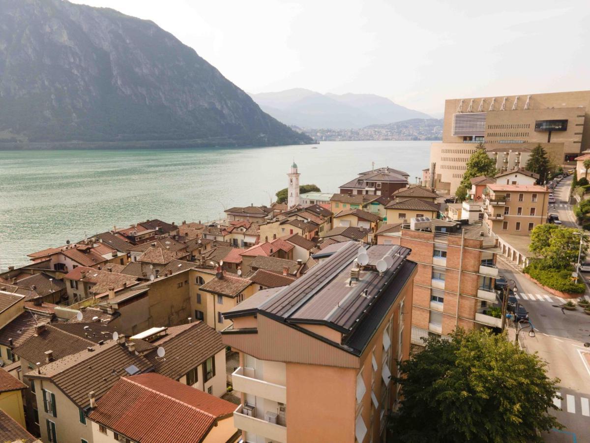 Casa Madlen - Bright Attic With Marvelous View Campione dʼItalia Exterior foto